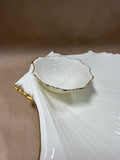 Mikasa Shell Shaped Chips And Dip Dish