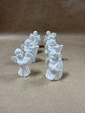 Ceramic Christmas Angel Place Card Holders With Box — Set Of 6