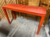 Orange Painted Console Table