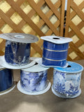 D- Blue Tone Ribbon Lot, 7 rolls