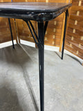 Meco Black Folding Card Table (A)