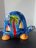 Colorful Cocktails Hand Painted Ceramic Turtle