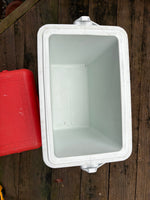 Red and White Cooler