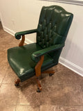 Green Leather Office Chair