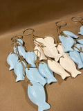 Hanging Fish On Rope Decor — 4 Pieces