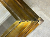 Square Brass/Glass Coffee Table