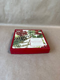 Williams - Sonoma Holiday Botanical Berry Cork Back Coasters With Box - Set Of 4 - 2 Available // PRICED INDIVIDUALLY