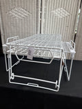 Trio of Vinyl Coated Metal Shelf Organizers