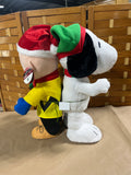 Charlie Brown  & Snoopy Holiday Greeters, 24"H. Tags still on.