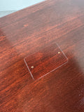 Reed & Barton Cherry Wooden Flatware Storage Chest with Drawer and Tarnish-Free Interior
