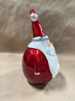 Pier 1 Ceramic Roly Poly Santa Clause