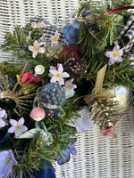 Bohemian Overloaded Vintage Style Faux Fir Wreath