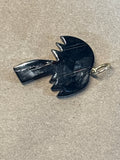 Bernard Passman Black Coral Palm Tree Pendant with 14K Gold (Includes Certificate of Authenticity)