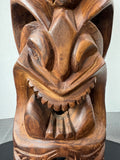 Hand Carved Wooden Heavyweight Maori Tiki Totem