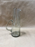Mid Century Style Holmegaard Per Lutken Smokey Gray Glass Jug Pitcher