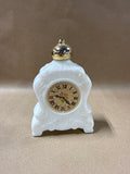 Avon Milk Glass Decanter Mantle Clock (D)