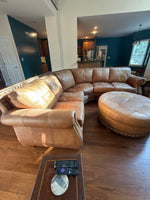 Leather Sectional Sofa with Ottoman***HEAVY ITEM***