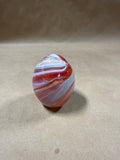 (A) Swirl Glass Egg Paperweight