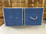 Blue Collapsable Fabric Storage Cube/Bins