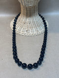 Black & Silver Beaded Necklace