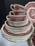 77-Piece Mason’s England Vista Pink China Set (2 AVAILABLE—PRICED INDIVIDUALLY AT $195 EACH SET)
