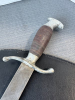 (C) Mexican Sword with Spanish Saying & Eagle Handle