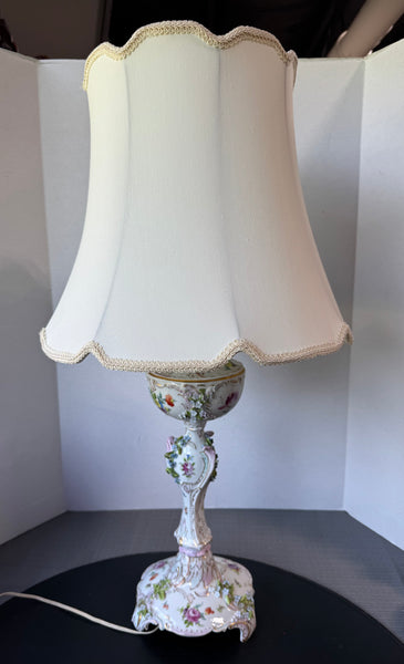 Carl Thieme Style Apollo Duplex Converted Oil Lamp (WORKS) AS IS (READ DESCRIPTION CAREFULLY)