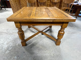 Oak Dining Table with Pull Out Leaves, and (4) Chairs ***HEAVY ITEM***