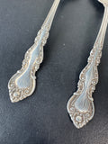 2-Piece Engraved Sterling Silver Serving Spoons