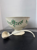 Lenox Holiday Punch Bowl with Ladle in Box