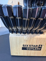 25-Piece Six Star Cutlery Knife Block