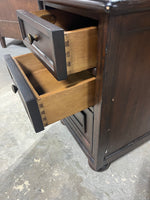 Dark Wood Tone Night Stand/End Table with (3) Drawers***READ DESCRIPTION***AS IS