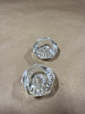 Pair Of Glass Salt Cellars