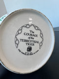 Franklin Mint Courage of the Terrestrial Tiger Vintage Porcelain Planter