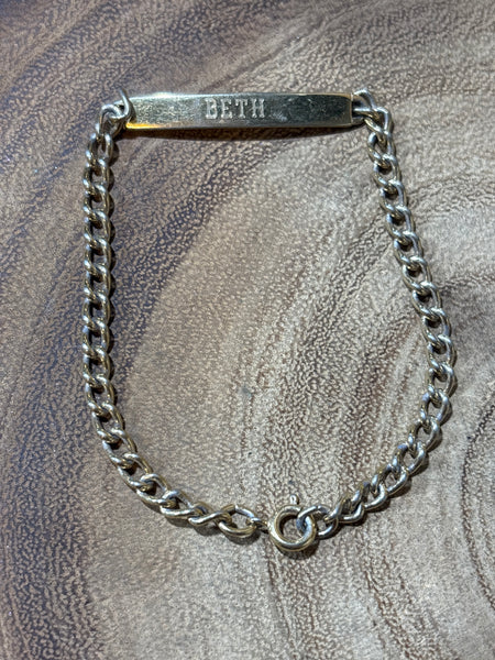 Bracelet Engraved “Beth” by Speidel