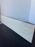 Light Gray Painted Heavyweight Wooden Scroll Wall Shelf