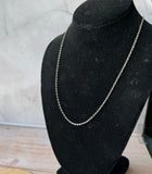 20” Silver Tone Chain Necklace (A)