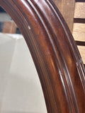 Oval Wood Framed Mirror