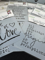 16-Piece Donna Downey Studios Live Inspired Mixed Media Signature Stencils