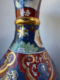 Japanese Imari Porcelain Trumpet Neck Floor Vase
