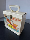 Lot of Assorted Children’s Story Books with 45 RPM Vinyl & Single Vinyl in Case