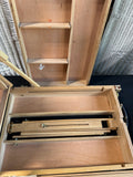 Wooden Vintage Portable Storage Artist’s Easel & Case Once Belonging to Local Artist Ginger Olansen