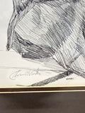 Western Pioneer Woman Pencil Sketched Art By Thomas Voorhis
