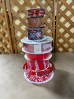 I- Red Tone Ribbon Lot, 7 rolls