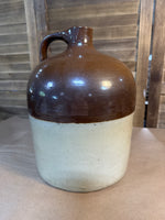 Two Toned Stoneware Whiskey Jug