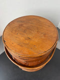 Primitive Vintage Wooden Firkin Sugar Bucket