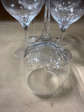 5 Clear Glass Wine Glasses // 2 Sets Available // PRICED INDIVIDUALLY