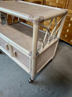 Wicker Cart on Casters