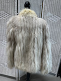 Saga Fox Scandinavian Blue Fox Fur Coat - Women’s Small