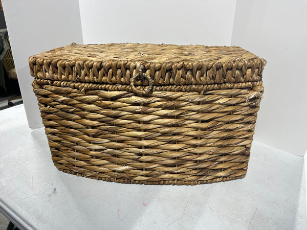 Woven Basket with Lid